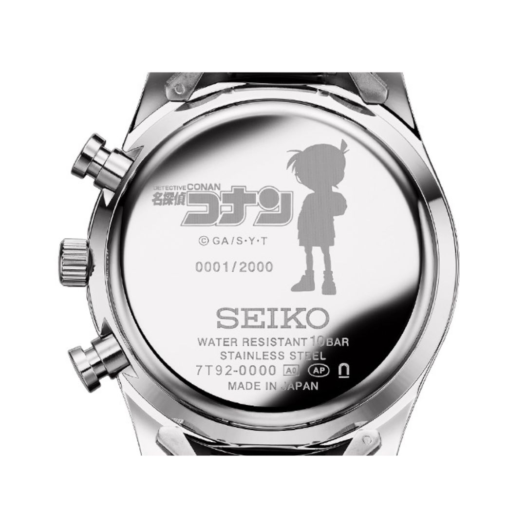 [PRE-ORDER] นาฬิกาโคนัน Detective Conan x SEIKO Chronograph Official Watch รุ่น Conan Edogawa มีเลข Serial number ไม่ซ้ำใคร นาฬิกาข้อมือ ไซโก้ โคนัน นำเข้าจากญี่ปุ่น 名探偵コナン× SEIKO クロノグラフ 展示用アクリルスタンド付き