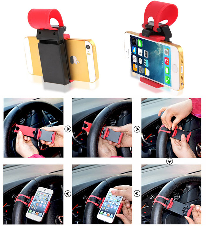 Car Steering Wheel Holder
