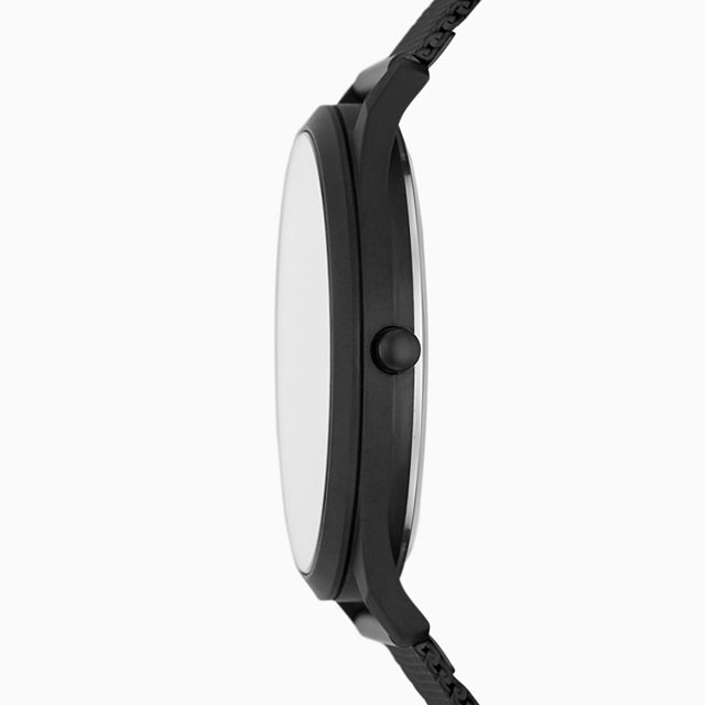 Skagen SKW6554 นาฬิกาผู้ชาย Jorn Black Steel-Mesh Quartz Men's Watch