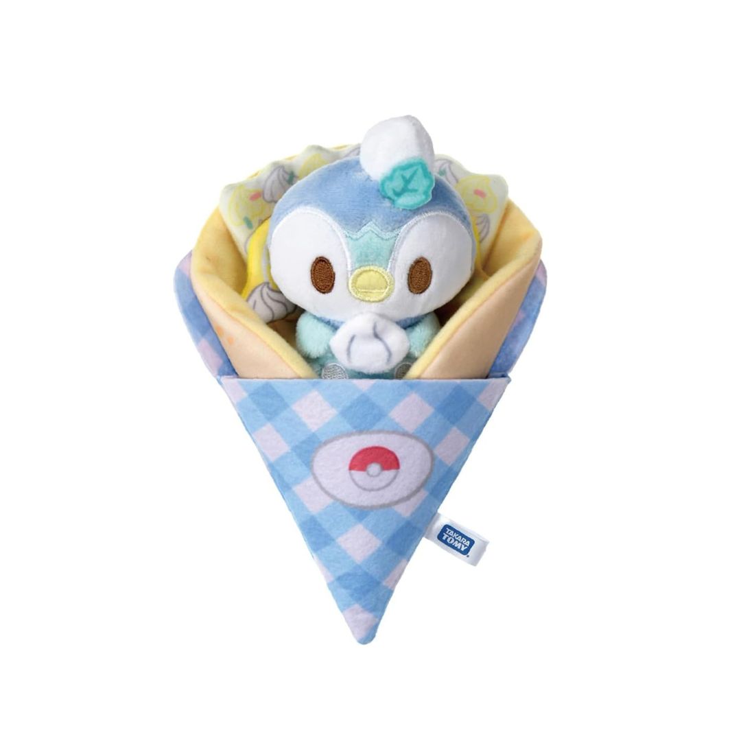 [PRE-ORDER] ตุ๊กตา เครป โพจจามะ ปิกาจู Pokémon Pochama / Piplup Crepe TAKARA TOMY JAPAN POKEMON ポケモン ポケピース くるくるクレープぬいぐるみ ポッチャマ
