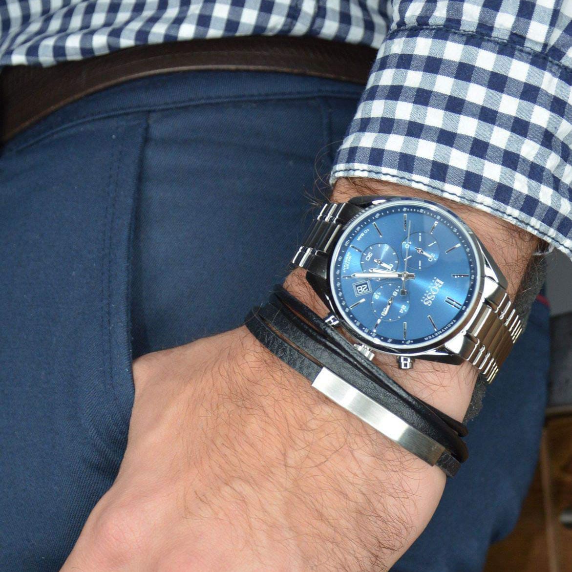 Hugo Boss 1513818 นาฬิกาผู้ชาย Champion Chrono Quartz Men's Watch