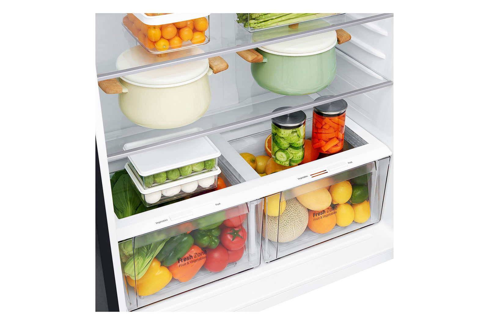 LG ตู้เย็น 2 ประตู รุ่น GR-H802HXHU 20.8 คิว สเตนเลสดำ อินเวอร์เตอร์