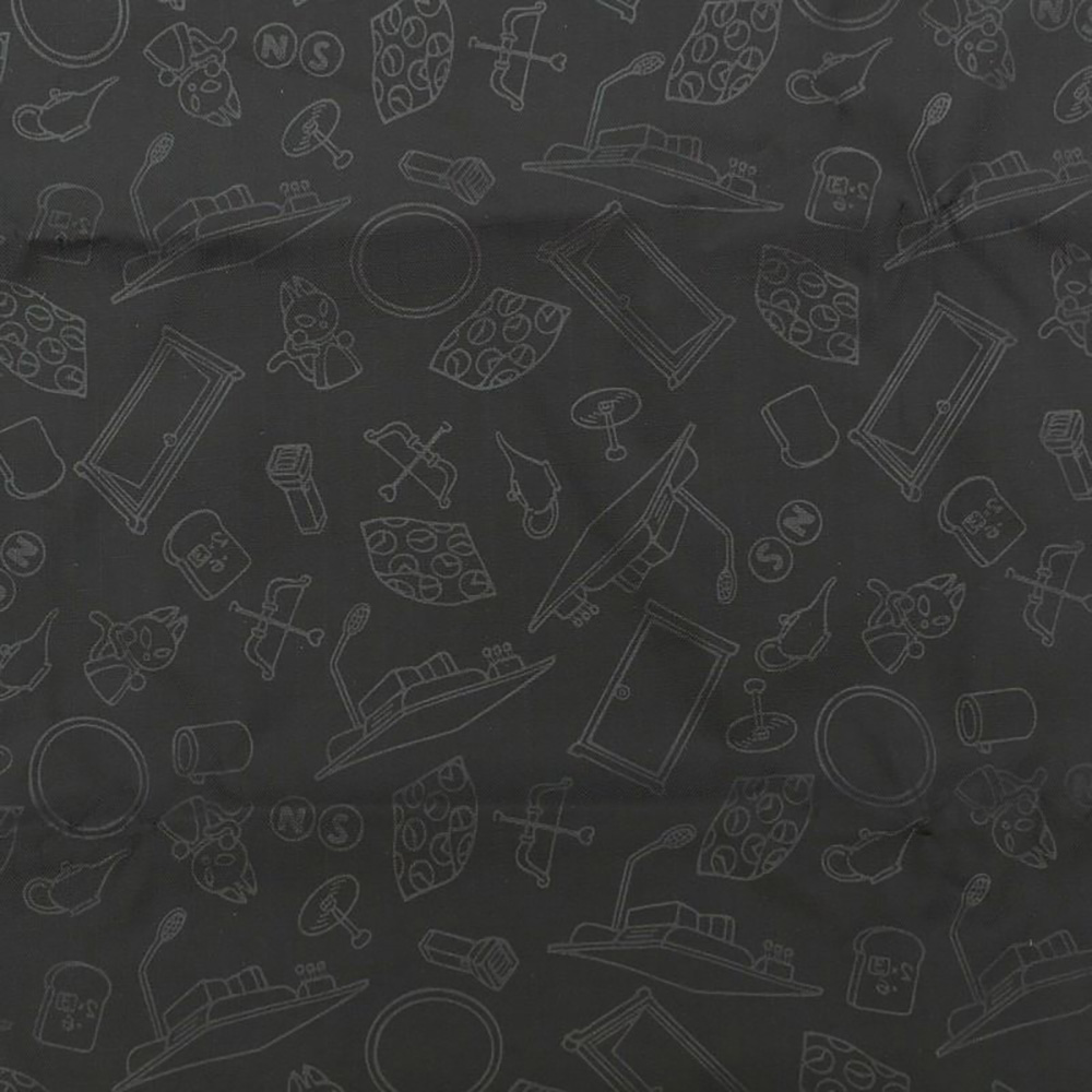 [PRE-ORDER] กระเป๋าผ้าพับได้ ลาย โดราเอม่อน Doraemon Folding Tote Bagドラえもん 折りたたみトートバッグ ひみつ道具 ブラック