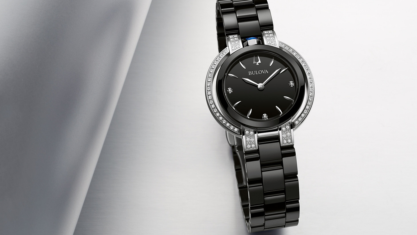 Bulova 98R266 นาฬิกาผู้หญิง Rubaiyat Diamond Quartz Women's Watch