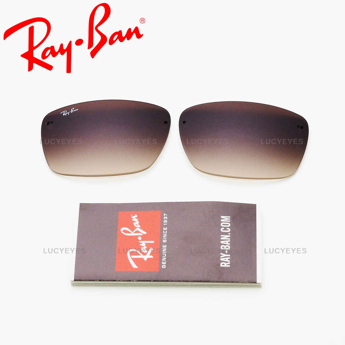 เลนส์ RAYBAN แท้ 100% RB3607 001/13 เลนส์สีน้ำตาลไล่สี