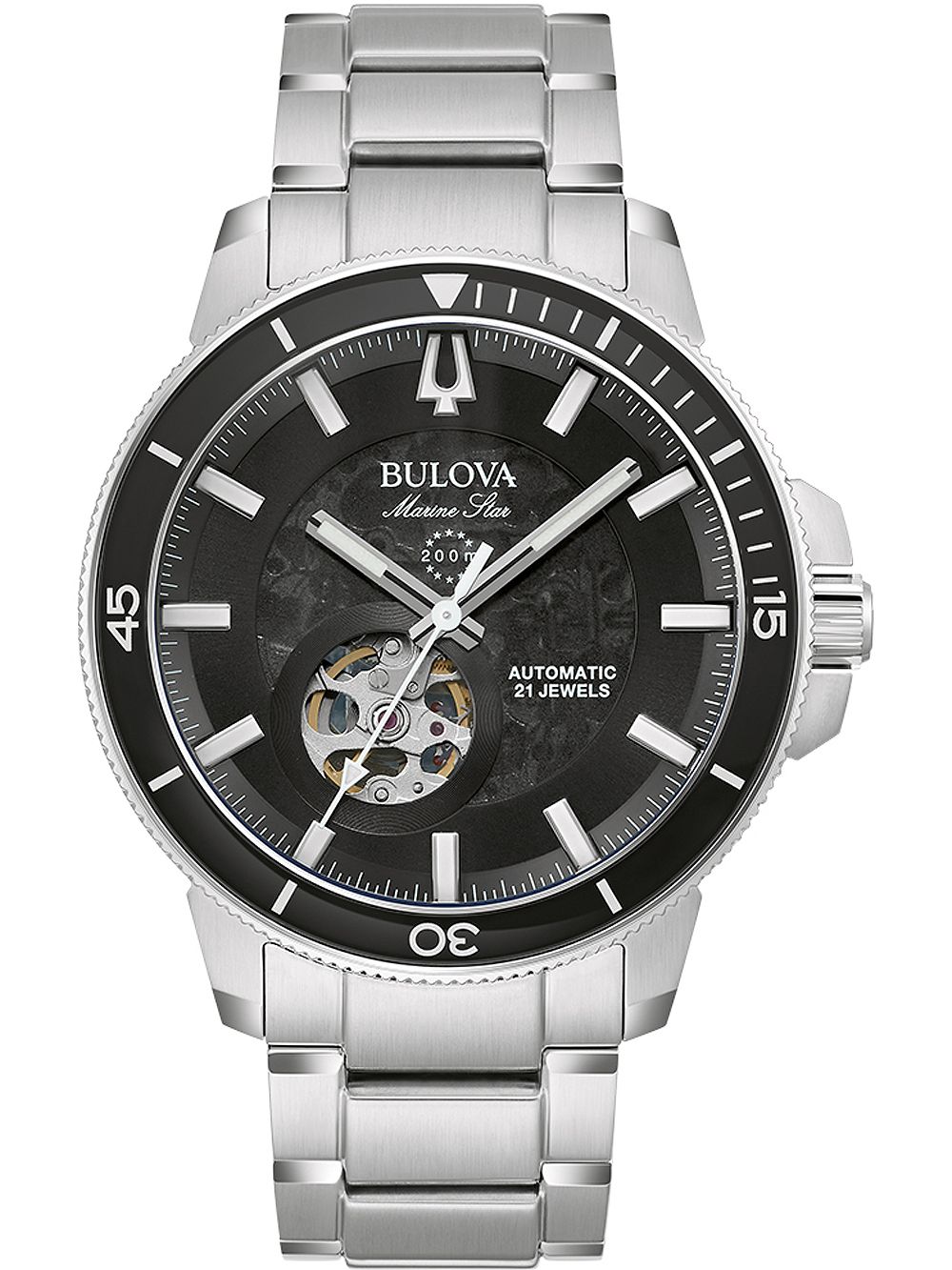 Bulova 96A290 นาฬิาผู้ชาย Marine Star Automatic Men's Watch