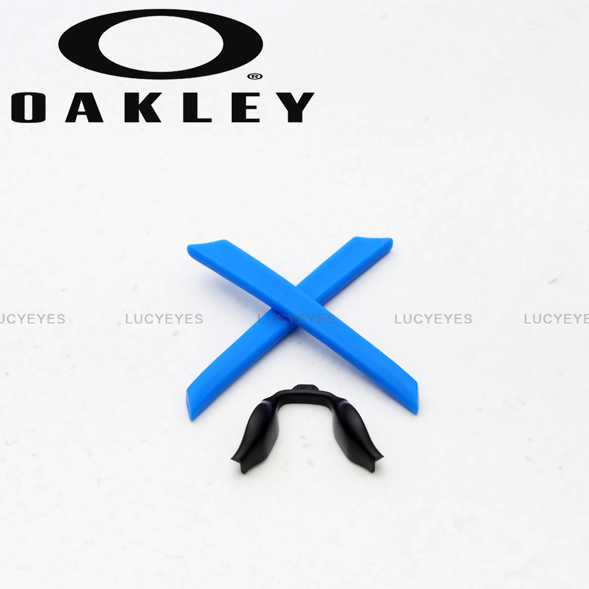 ชุดยางขาแว่น + แป้นจมูก OAKLEY OX8089, CHAMFER MNP สีฟ้า