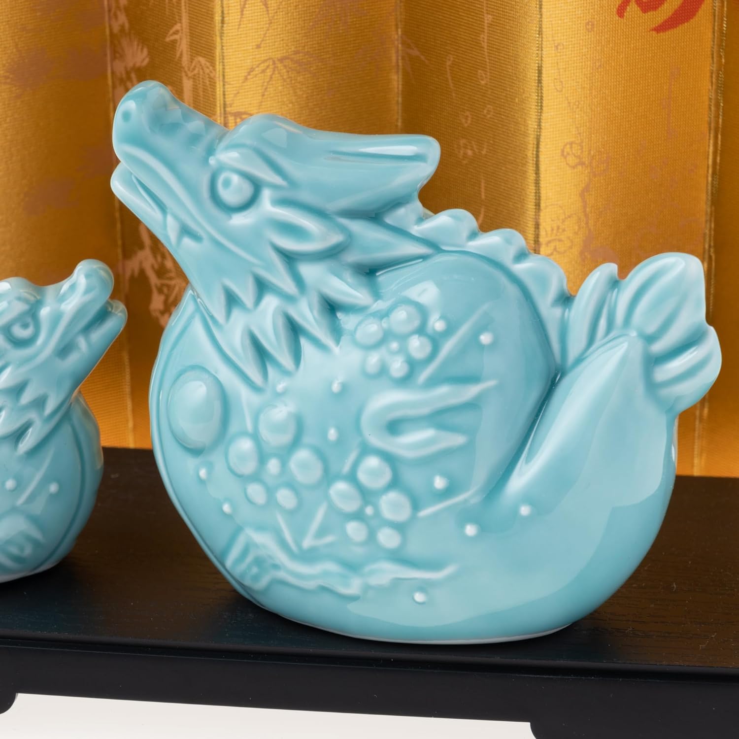 [PRE-ORDER] มังกรฟ้า เซ็ท 2 ตัว ของมงคลญี่ปุ่น ฮวงจุ้ยโต๊ะทำงาน เสริมโชคลาภ ปีมังกร นำเข้าจากญี่ปุ่น ของตกแต่ง วันตรุษจีน Blue Dragon Zodiac 2024