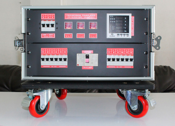 TECHCRON 6U ชุดโหลด ชุดจ่ายไฟ AC 63A 3p