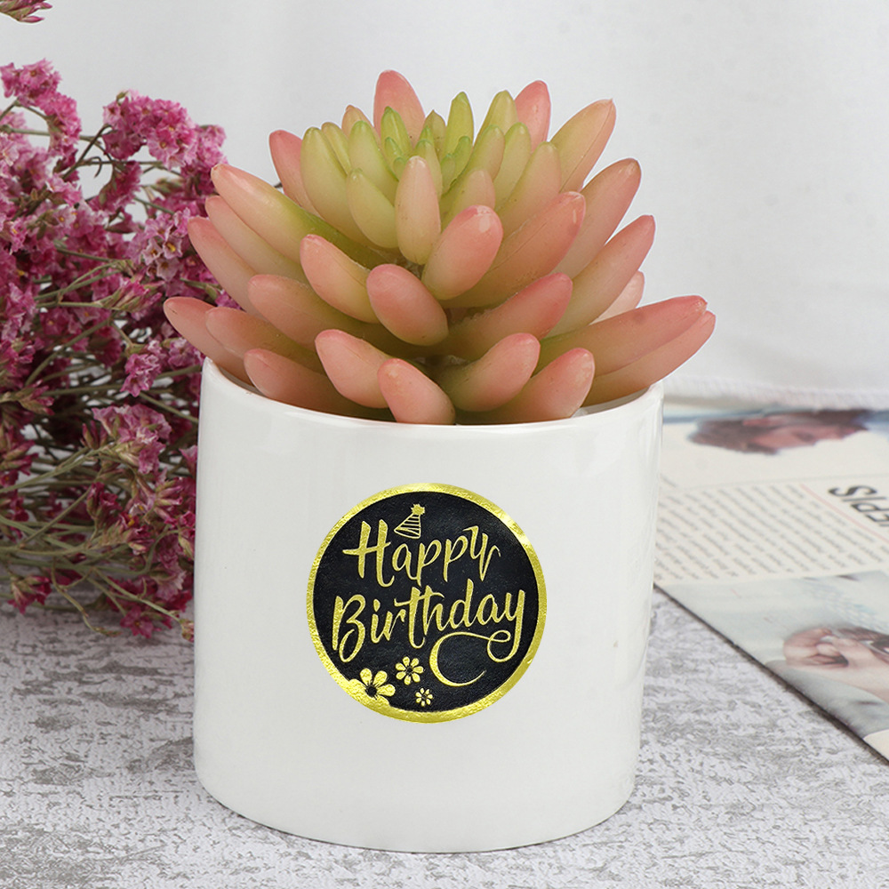 (ลดราคา!! ล้างสต๊อก)สติ๊กเกอร์ปิดถุงขนม คุ๊กกี้ กล่องขนม ซองจดหมาย ขนาดดวงละ 2.3-3.6 ซม. แพ็คละ 450-500 ดวง (สุ่มลาย)