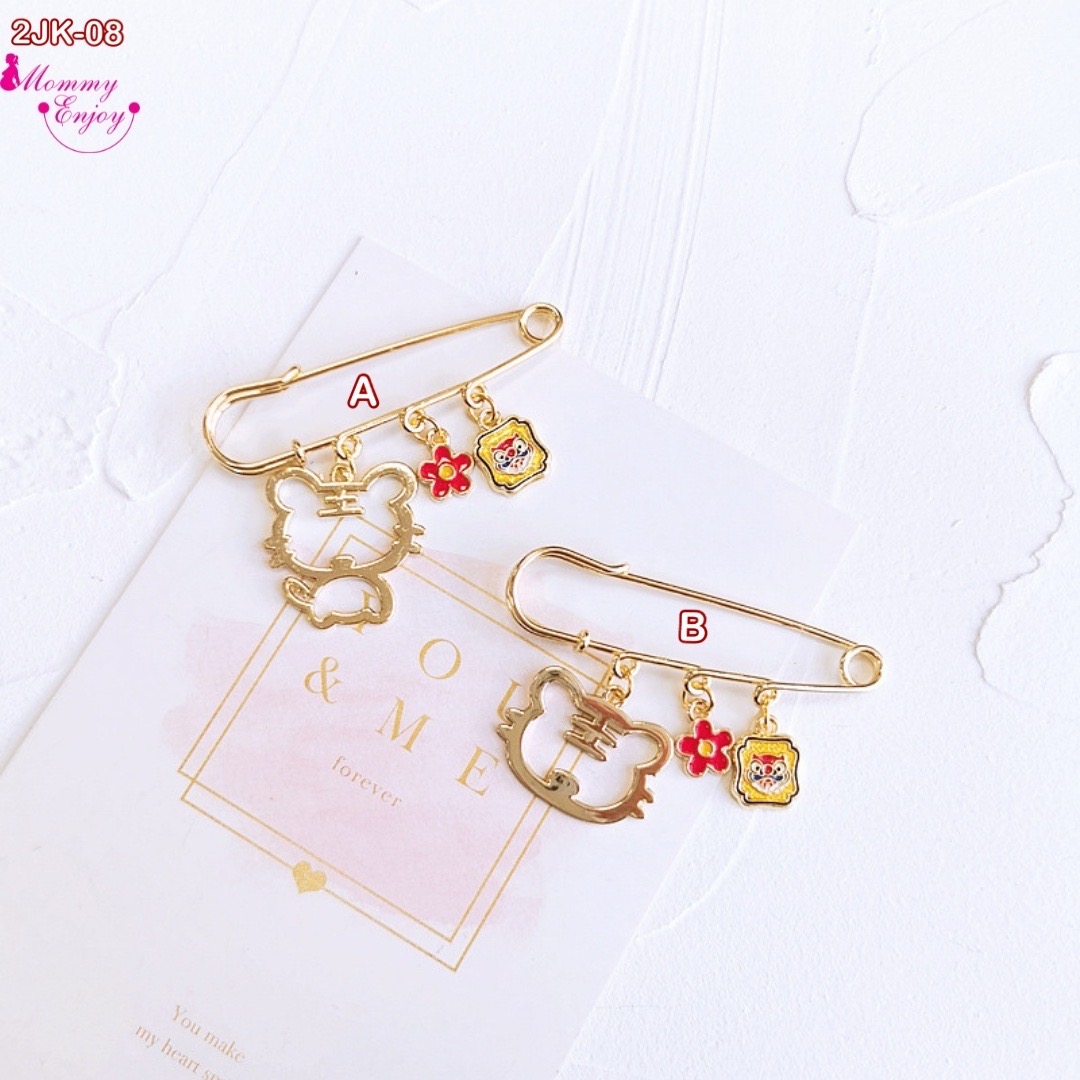 เข็มกลัดติดชุด เข็มกลัดคนท้อง ติดเพื่อความสวย หรือติดเพื่อความเชื่อก็ได้ น่ารักลงตัว set big cat