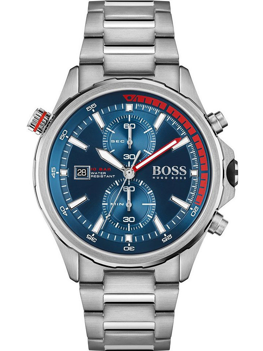 Hugo Boss 1513823 นาฬิกาผู้ชาย Globetrotter Chrono Quartz Men's Watch