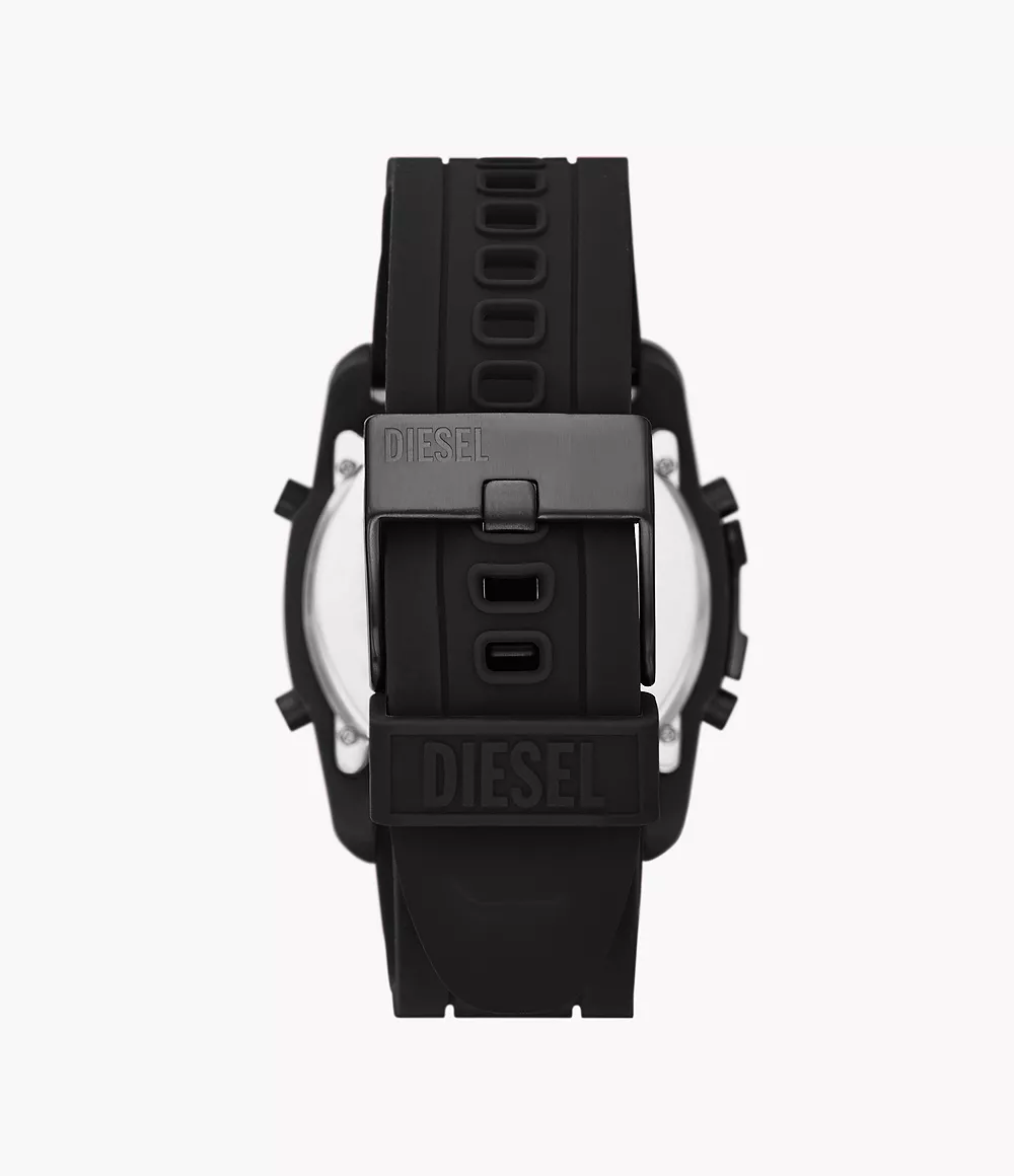 Diesel DZ2158 นาฬิกาผู้ชาย Master Chief Digital Black Silicone Quartz Men's Watch