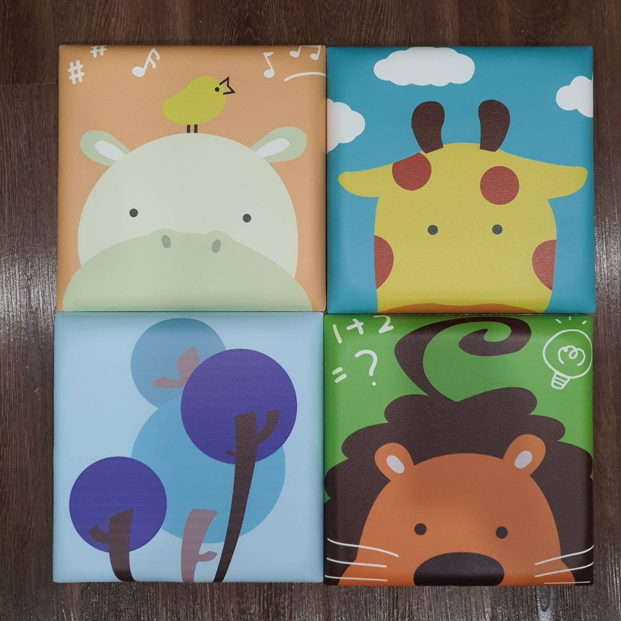 บุผนังกันกระแทก ลายการ์ตูน ขนาด 30x30 ซม. หนา 3.3 ซม. ชุด 2/2