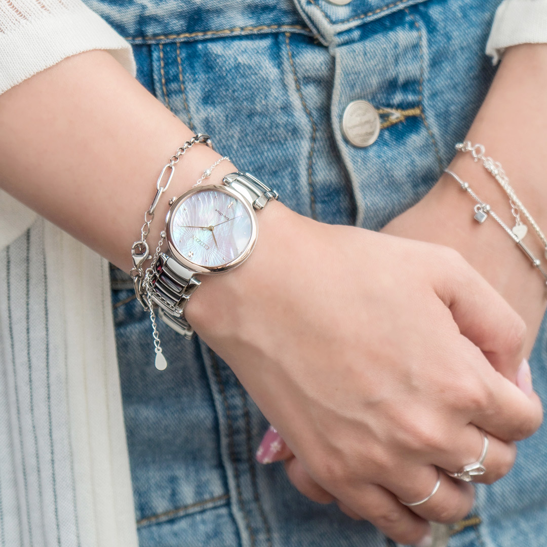 Citizen EM0854-89Y นาฬิกาผู้หญิง Eco-Drive Citizen L Mother of Pearl Women's Watch