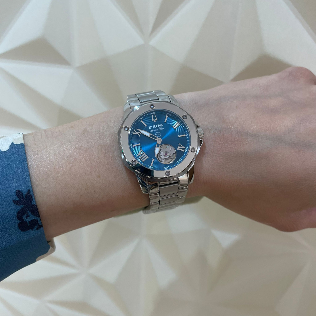 Bulova 98L317 นาฬิกาผู้หญิง Marine Star Automatic Women's Watch