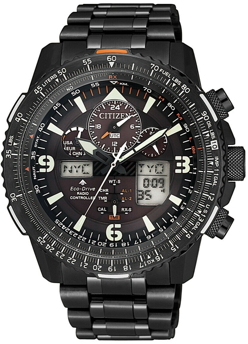 Citizen JY8085-81E นาฬิกาผู้ชาย Promaster Eco-Drive Radio Controlled Analog Digital Men's Watch