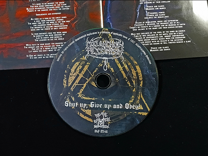 MELANCHOLY PESSIMISM ' Shut Up, Give UP And Obey !' CD