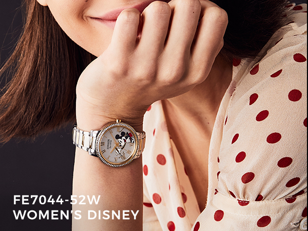Citizen FE7044-52W นาฬิกาผู้หญิง Eco-Drive Mickey Mouse Women's Watch
