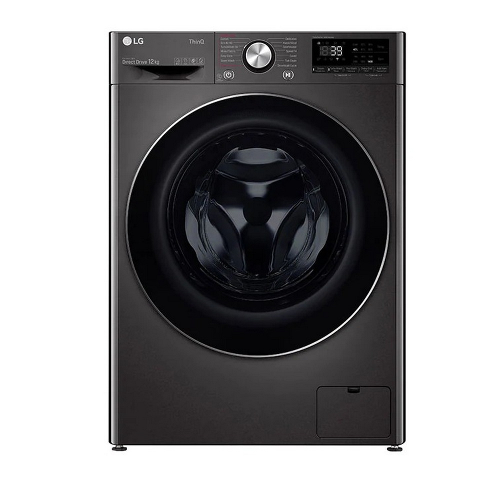 [ผ่อน0%] LG เครื่องซักผ้าฝาหน้า รุ่น FV1412S2B ความจุ12kg. Inverter (ชลบุรีส่งฟรี)