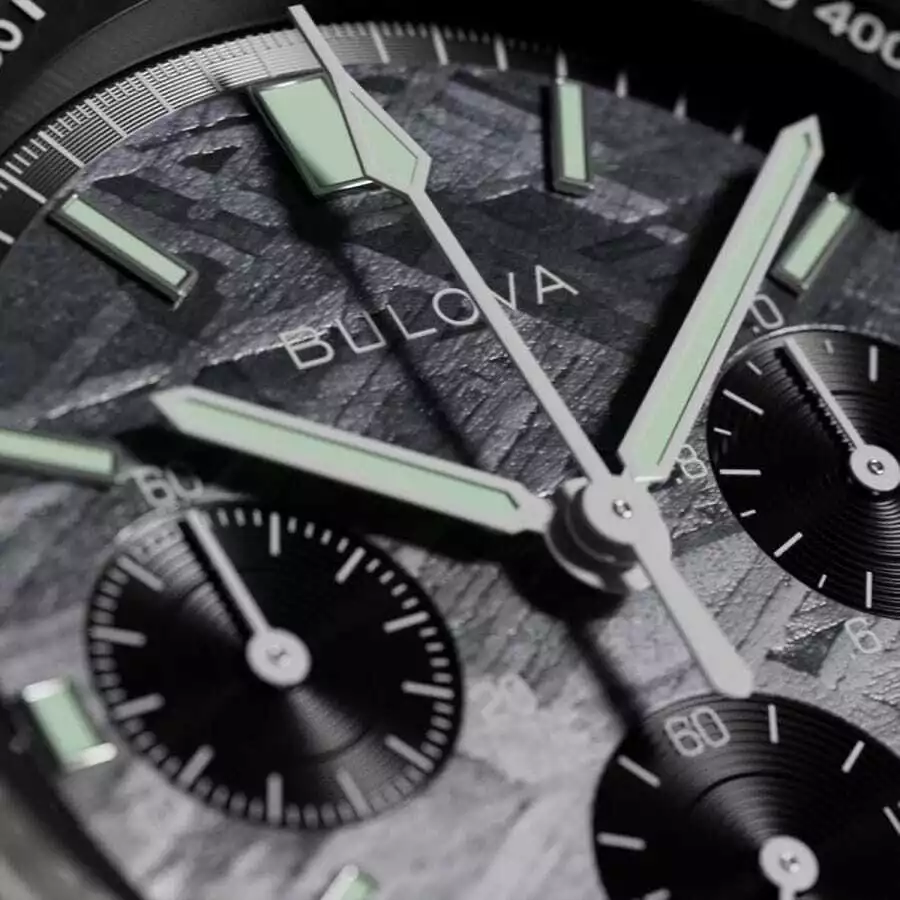 Bulova 96A312 นาฬิกาผู้ชาย Lunar Pilot Meteorite Chronograph Limited Edition Men's Watch