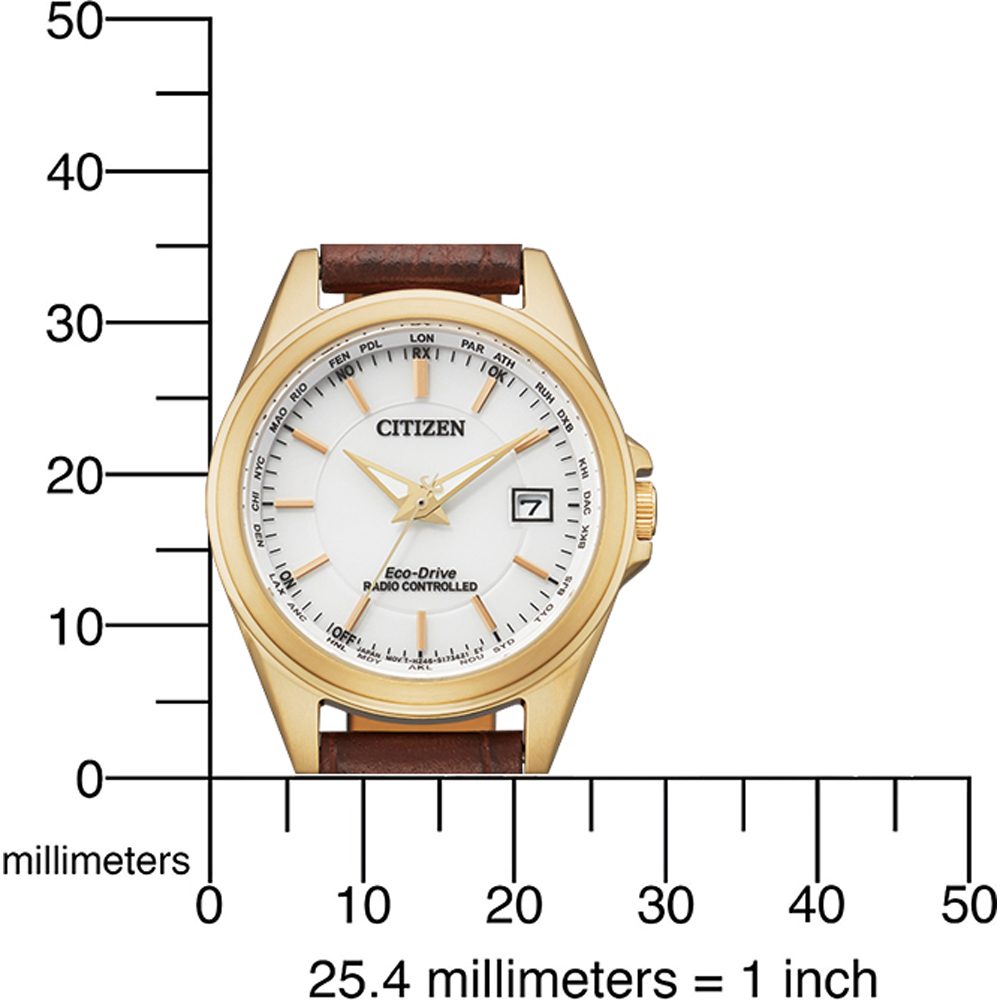 Citizen EC1183-16A นาฬิกาผู้หญิง Eco-Drive Radio Controlled Women's Watch