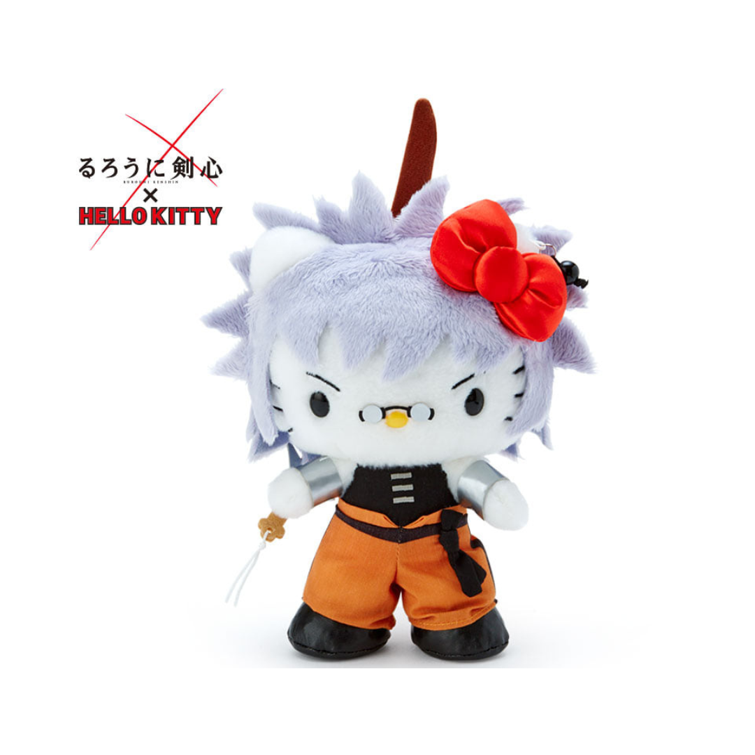 [พร้อมส่ง] ตุ๊กตา คิตตี้ เคนชิน ซามูไรพเนจร 18 cm Rurouni Kenshin x Hello Kitty - Enishi Yukishiro นำเข้าจากญี่ปุ่น るろうに剣心
