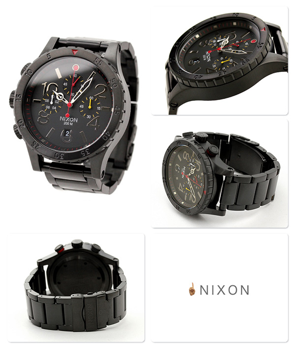 Nixon A486-1320-00 นาฬิกาผู้ชาย Nixon รุ่น A4861320, 48-20 Chrono All Black Men's Watch