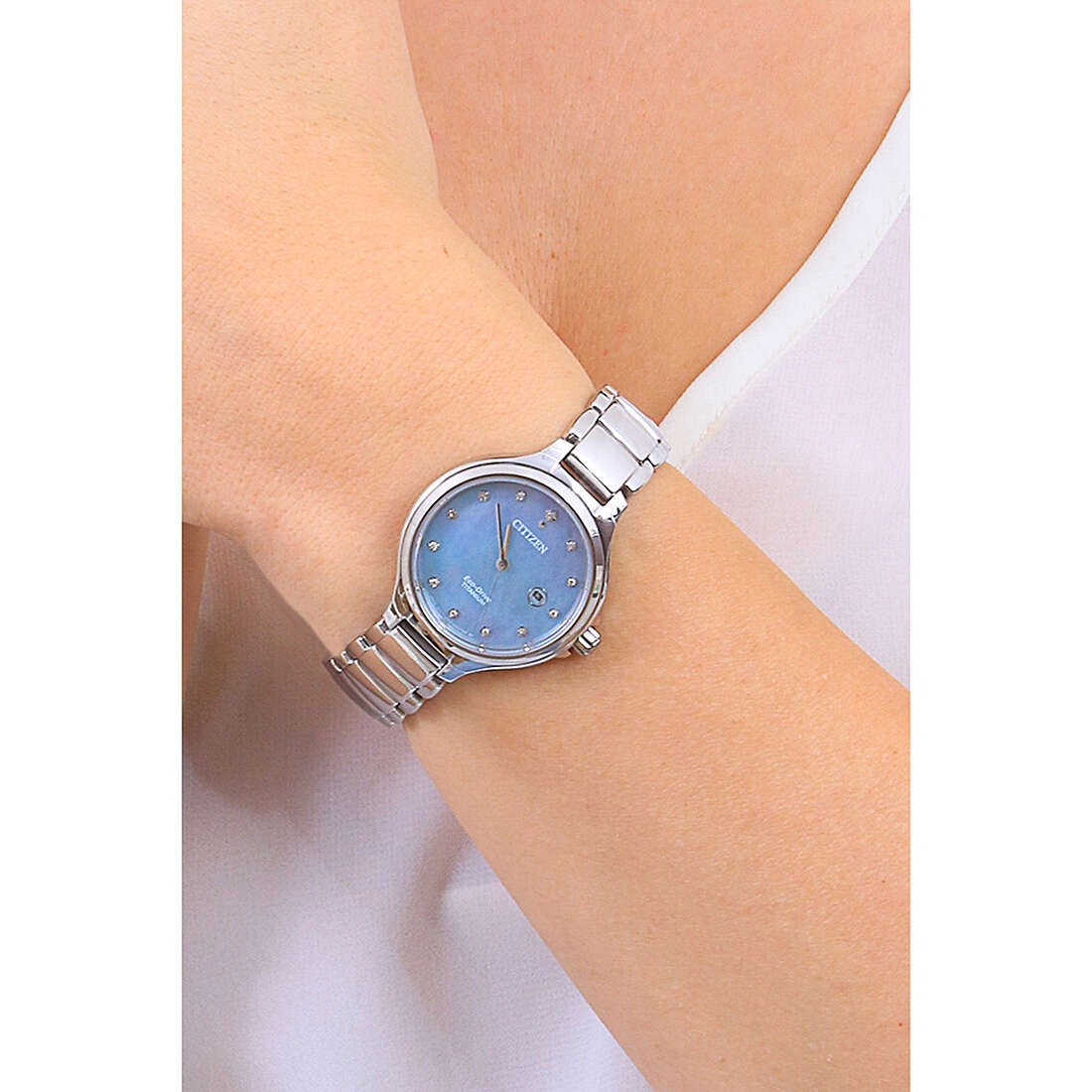 Citizen EW2680-84N นาฬิกาผู้หญิง Eco-Drive Titanium Women's Watch