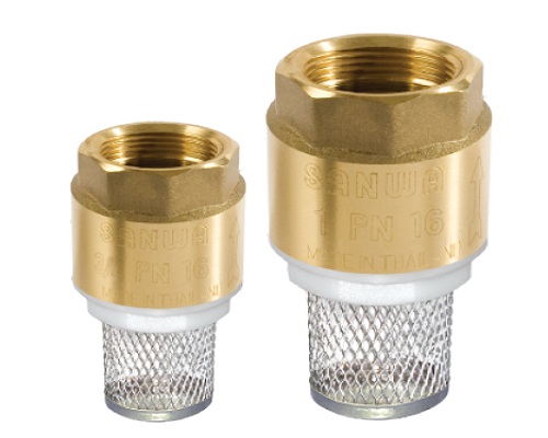 Cast Bronze Spring Foot Valve SANWA (สปริงฟุตวาล์ทองเหลือง ซันวา)