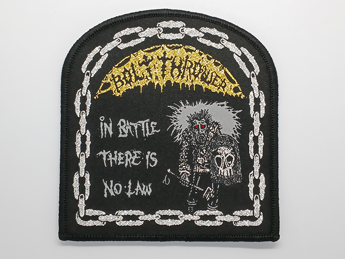 BOLT THROWER'In Battle There Is No Law' Woven Patch อาร์มแบบทอ