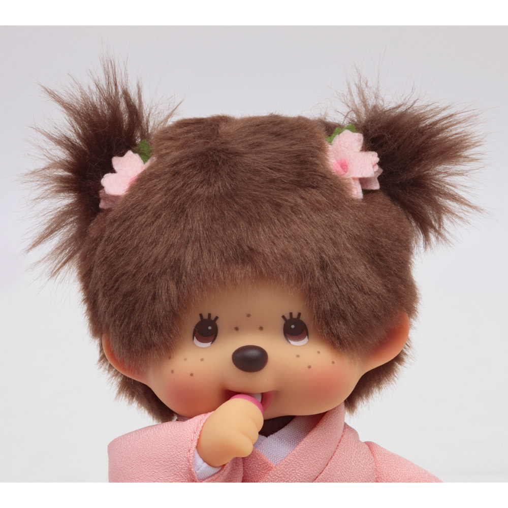 [PRE-ORDER] ตุ๊กตา ม่อนชิชิ กิโมโน ซากุระ Size S ม่อนชิชิจัง Monchhichi Sakura Kimono 11 x 9 x 19 cm นำเข้าจากญี่ปุ่น 桜 モンチッチ