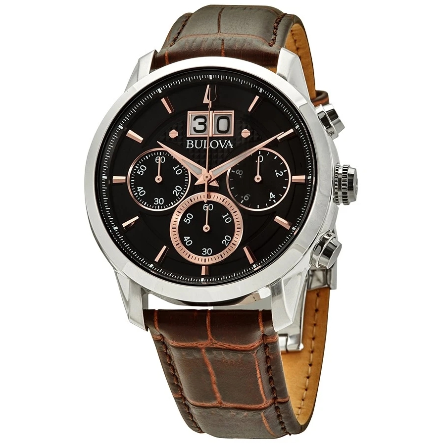 Bulova 96B311 นาฬิาผู้ชาย Sutton Chronograph Quartz Men's Watch