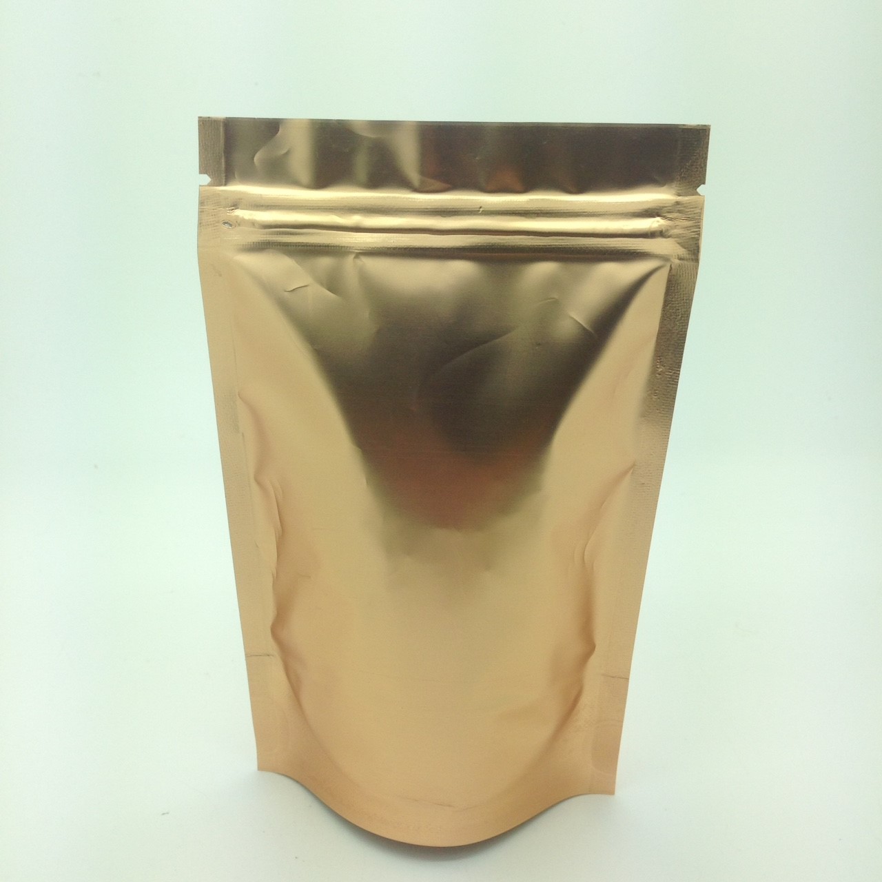 # ถุงซิปตั้ง-ฟอยล์สีทอง