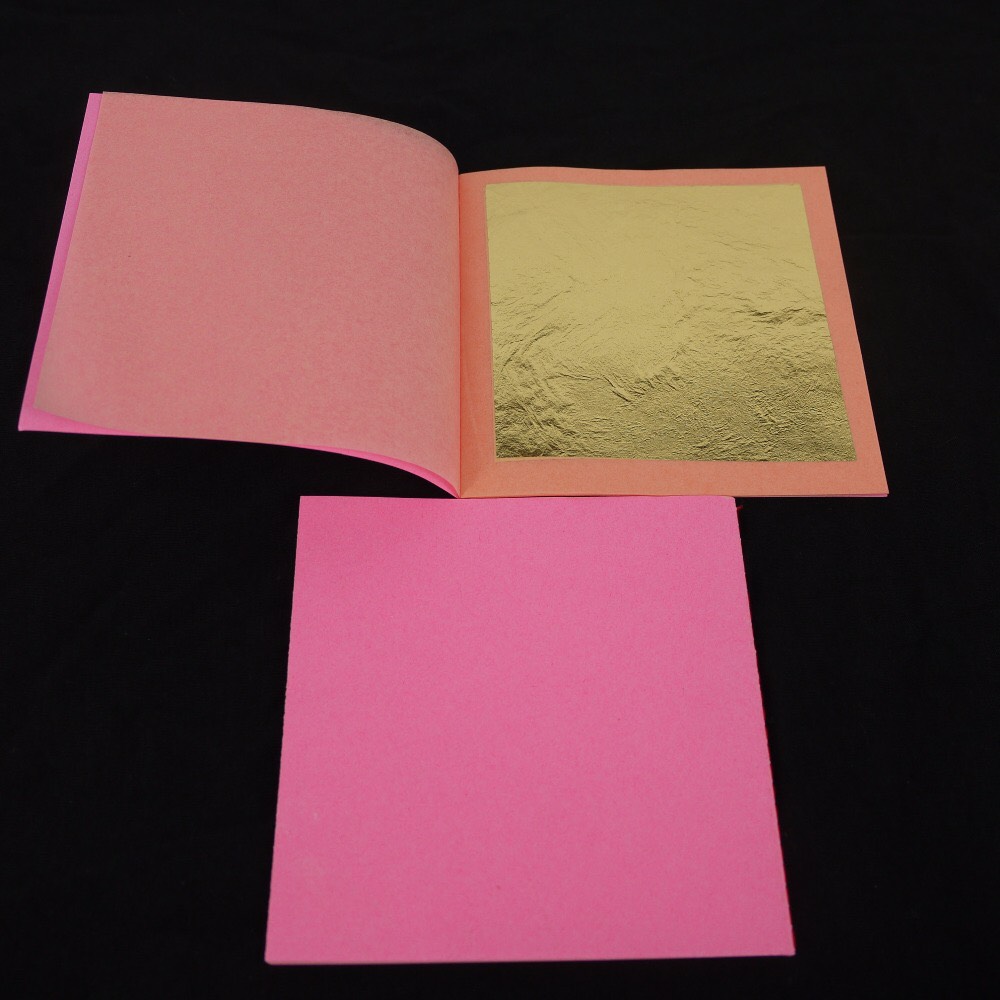 แผ่นทองคำเปลวขนาด 8x8เชนติเมตร สำหรับสปา มาร์คหน้าหรือ ตกแต่งอาหาร และขนมหวาน จำนวน 25 แผ่น