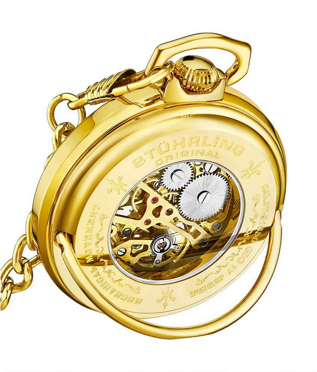 Stuhrling Original 979.03 นาฬิกาพก Hand-wind Pocket Watch