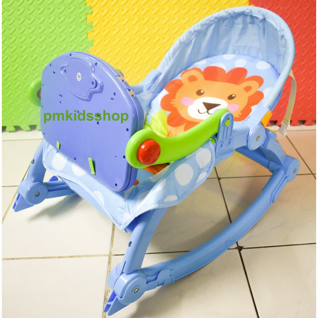 เปลโยกพร้อมของเล่นเปียโนดนตรี Baby Pedal Gym Chair