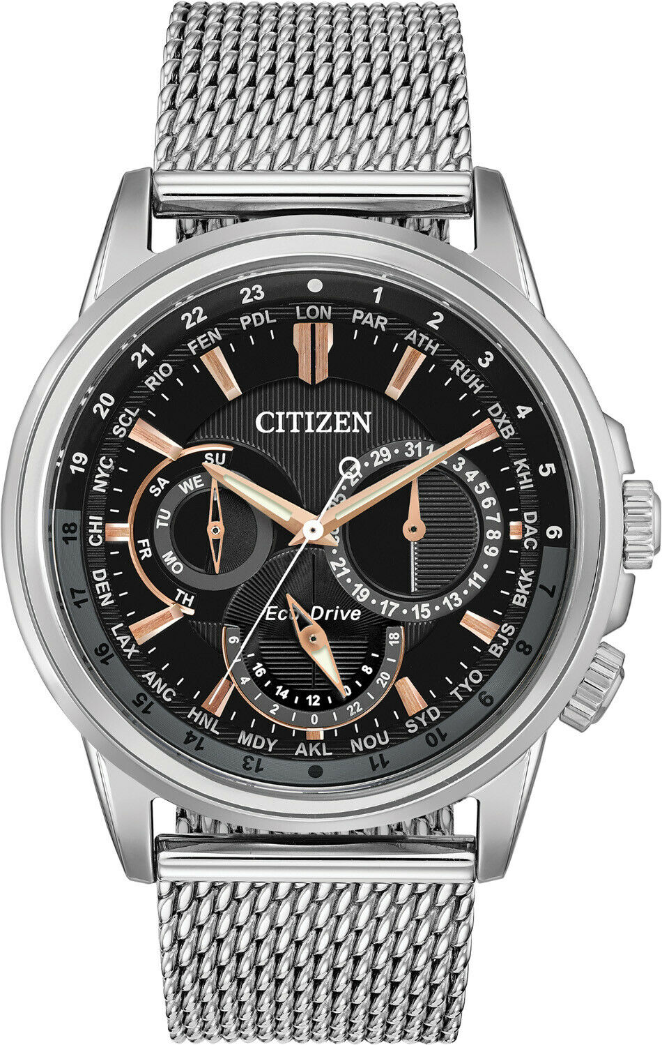 Citizen BU2020-70E นาฬิกาผู้ชาย Calendrier Eco-Drive Chronograph Men's Watch