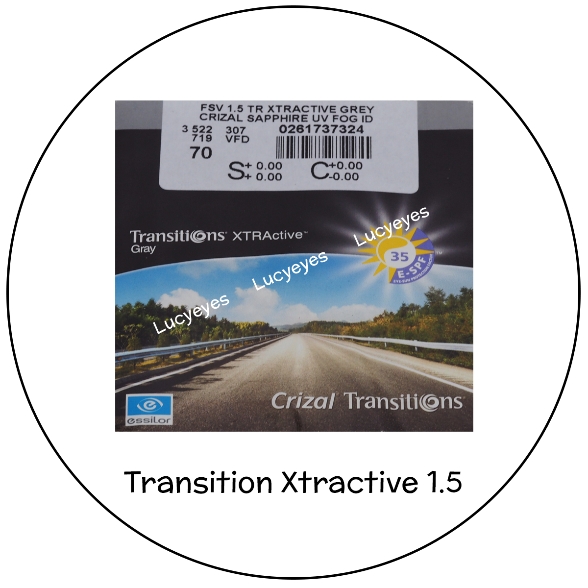 เลนส์ Essilor Transition Xtractive 1.5