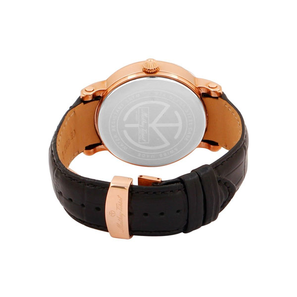 Mathey-Tissot H7020PN นาฬิกาผู้ชาย Retrograde Black Dial Quartz Men's Watch