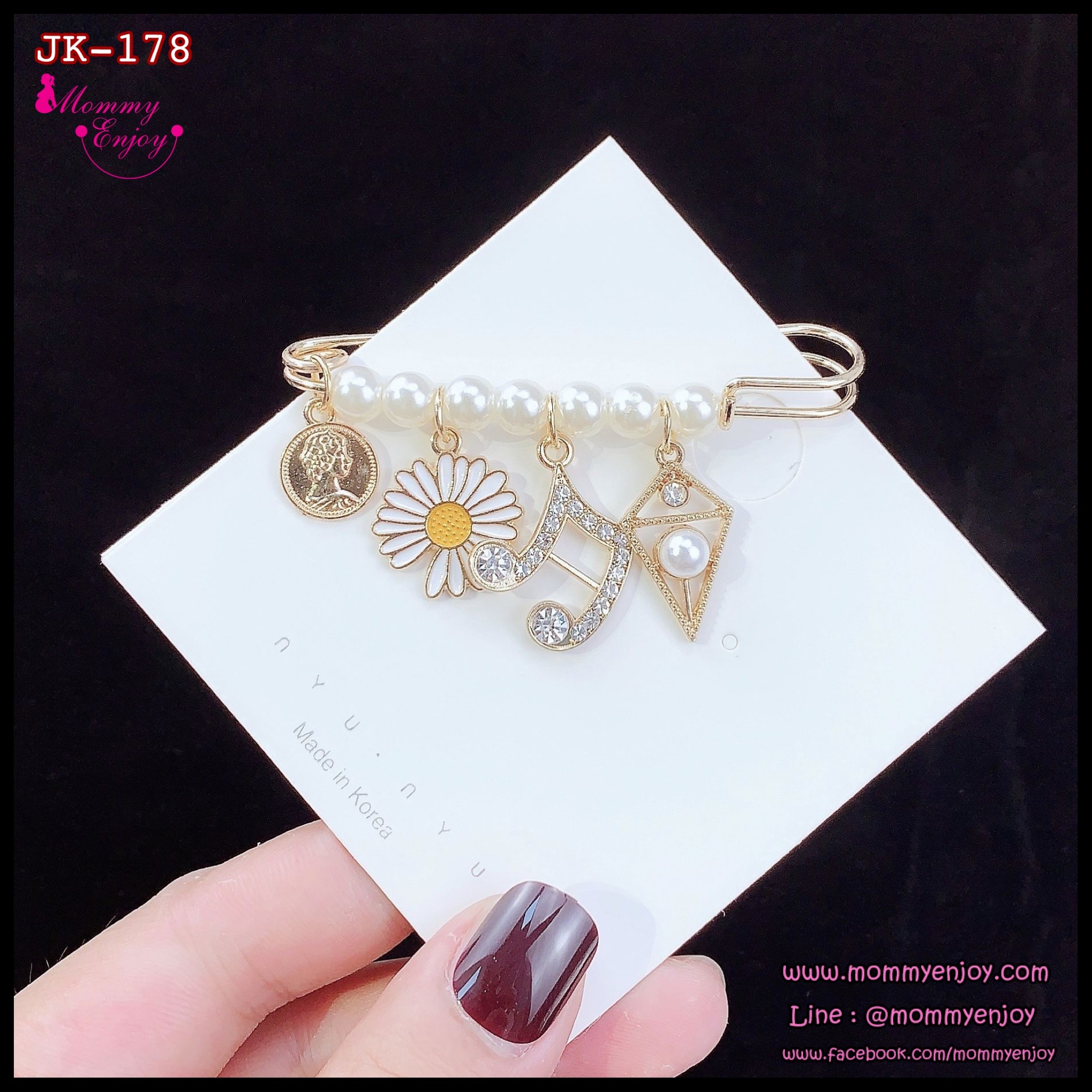 เข็มกลัดคุณแม่ เข็มกลัดคนท้อง ให้คุณแม่ติดกันได้สารพัด ชุดมุกเกาหลี