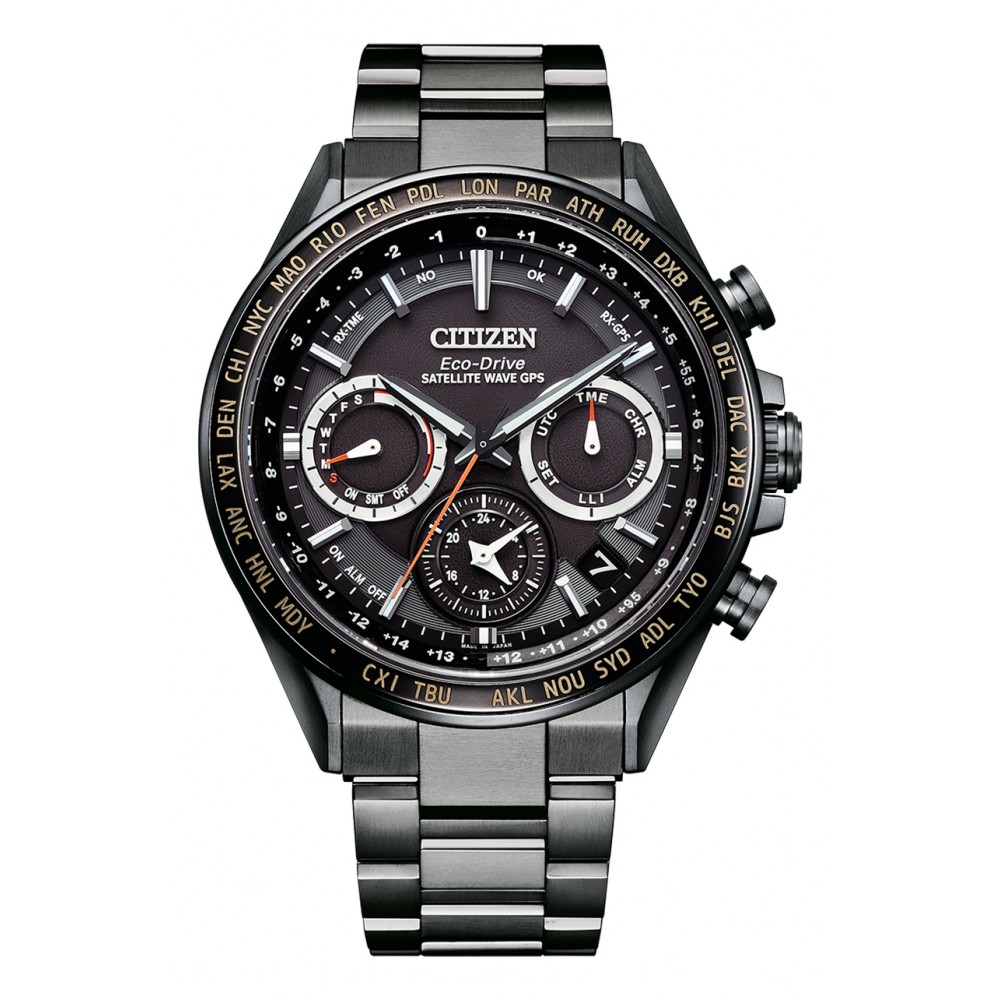 Citizen CC4014-62E นาฬิกาผู้ชาย Attesa Eco-Drive Satellite Wave GPS Titanium Made in Japan Men's Watch