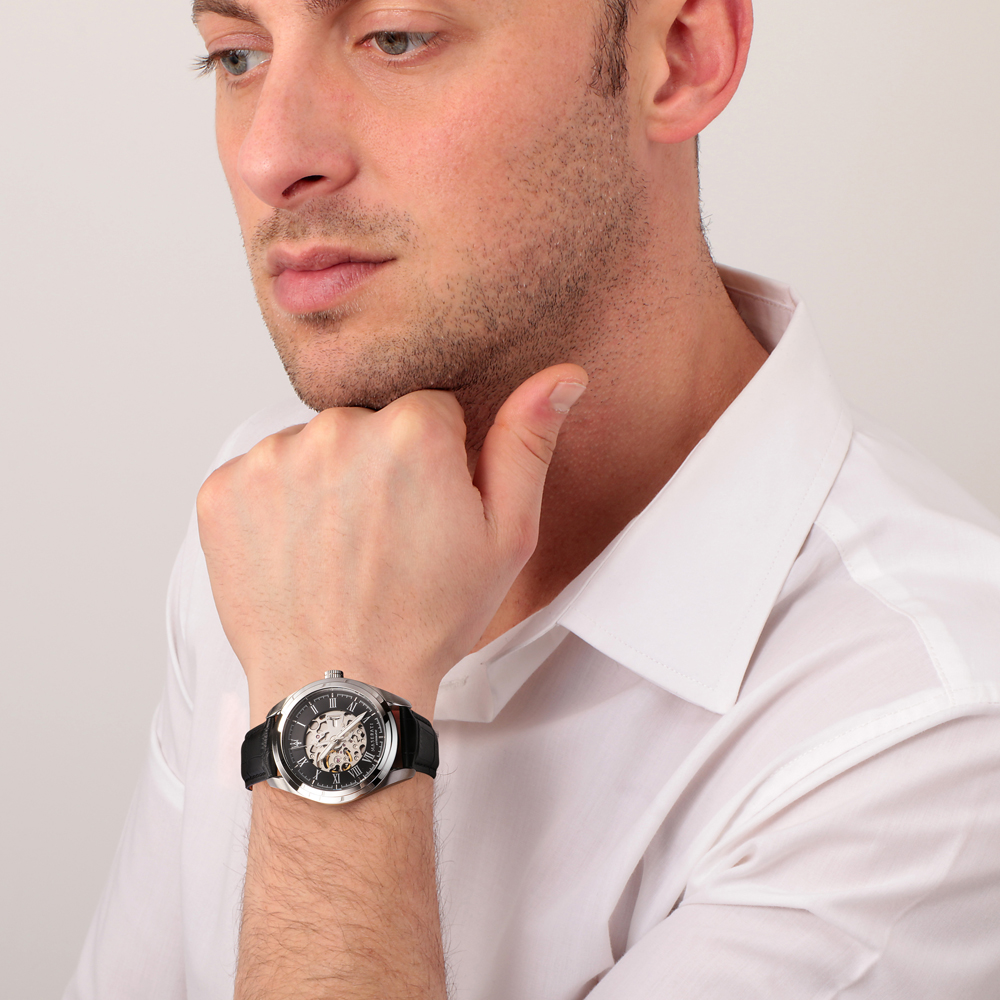 Maserati R8821112004 นาฬิกาผู้ชาย Traguardo Automatic Men's Watch