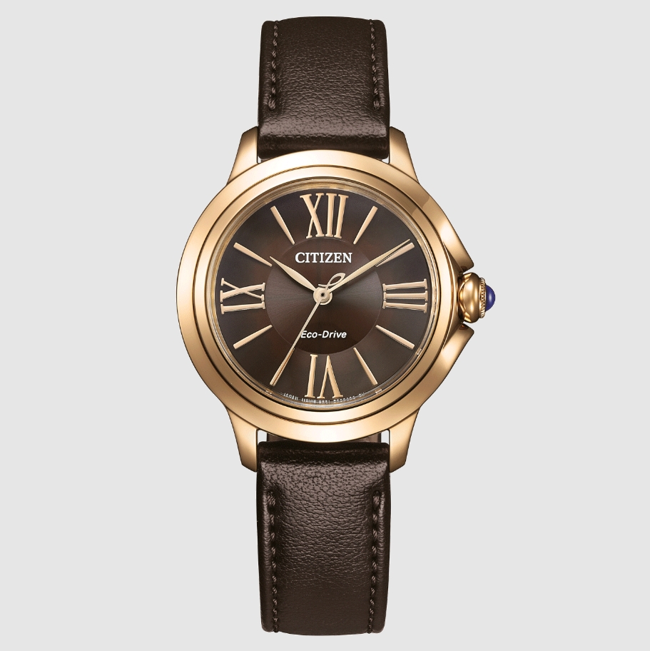 Citizen EM1163-09X นาฬิกาผู้หญิง Citizen l ROUND Collection Eco-Drive Women's Watch