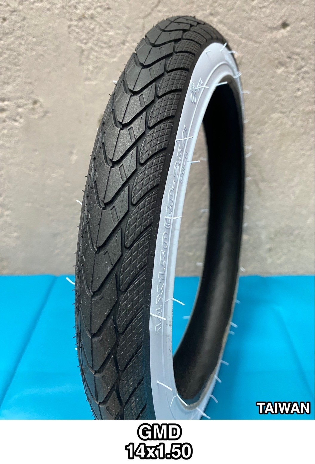 ยางจักรยาน 14 x 1.50 (40-254) ขอบขาว