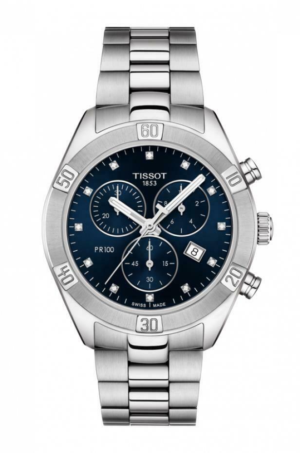 Tissot T101.917.11.046.00 นาฬิกาผู้หญิง PR 100 Sport Chic Chronograph Quartz Women's Watch