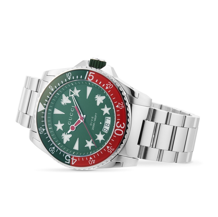 Gucci YA136222 นาฬิกา Dive Quartz Men's Watch