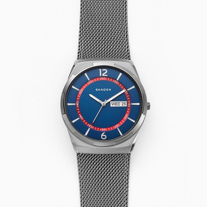 Skagen SKW6503 นาฬิกาผู้ชาย Melbye Gunmetal Steel-Mesh Men's Watch