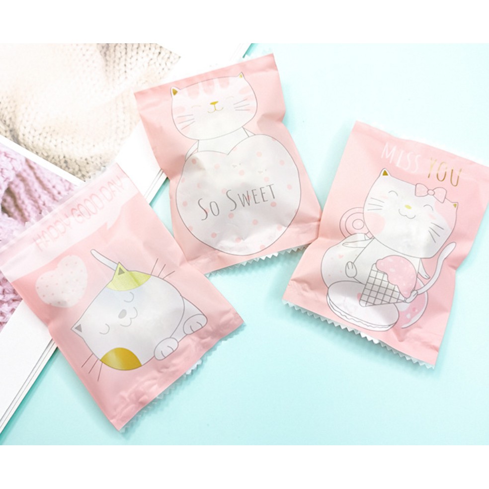 ถุงซีล ใส่ขนม คุกกี้ ลูกอม ขนาด 5.5x8.5 ซม.จำนวน 97-100 ใบ/แพ็ค (ชุดที่ 2/3)