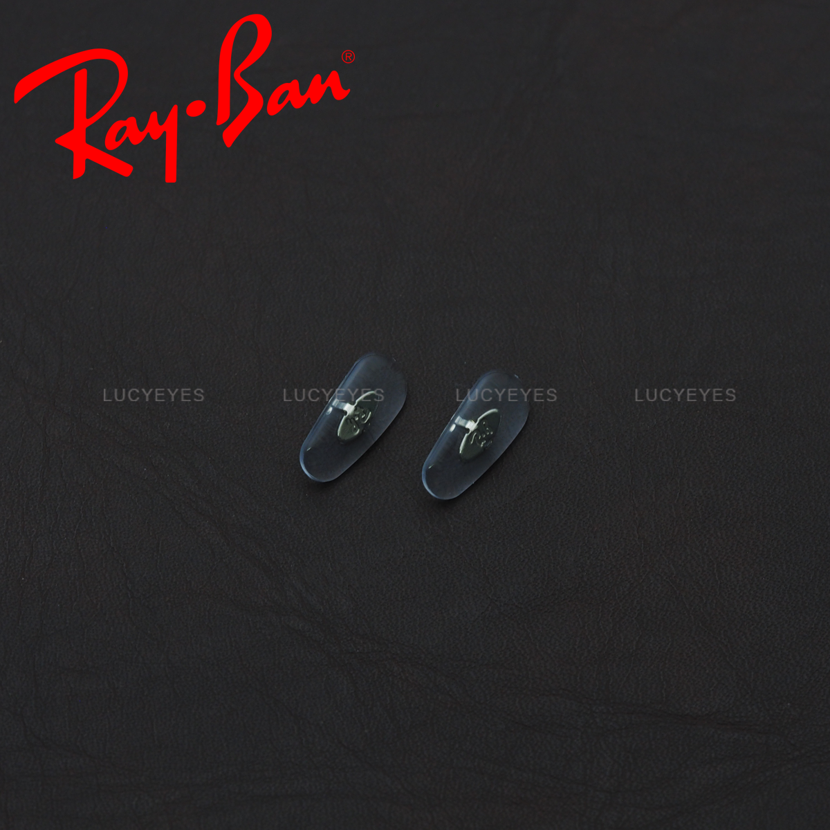 แป้นจมูก RAYBAN แท้ 100% แบบหนีบ (สีใส โลหะเงิน)